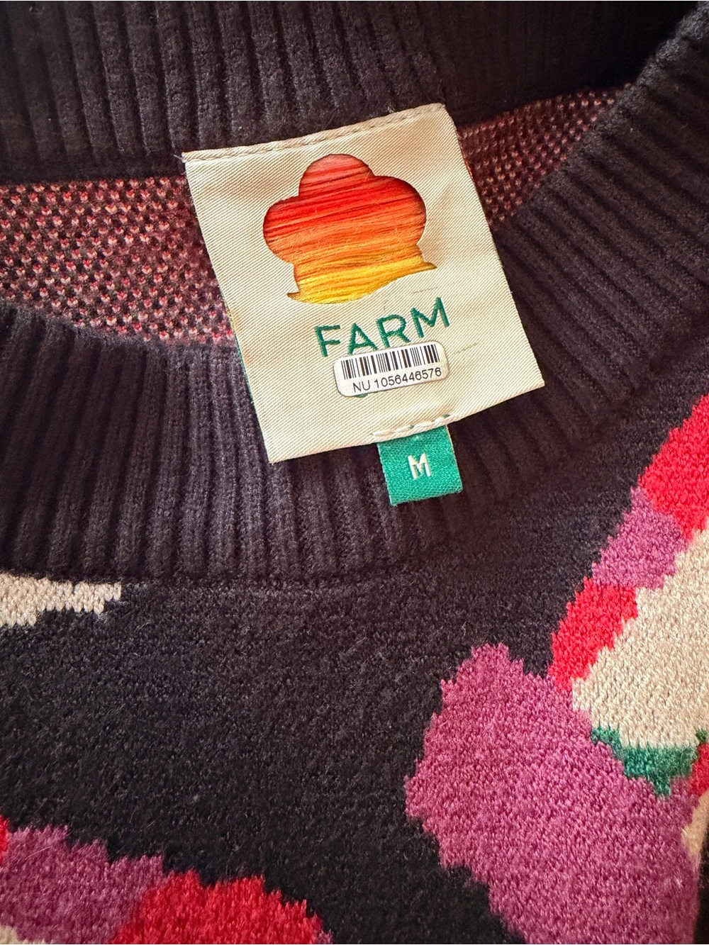 Farm Rio Banana Pattern Midi Sweater Dress - Picture 3 of 4